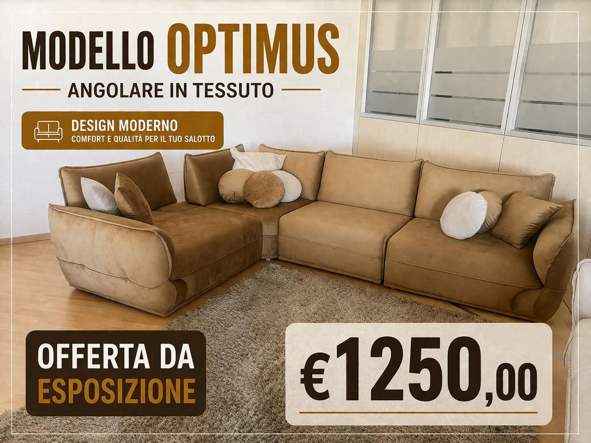 OFFERTA Modello OPTIMUS angolare in tessuto da ESPOSIZIONE | La Maison Sofà Matera