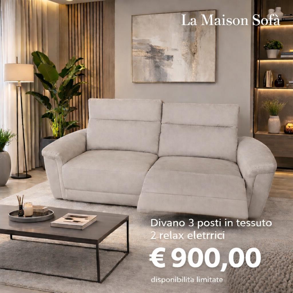 OFFERTA Modello GINEPRO 3 posti 2 relax elettrici