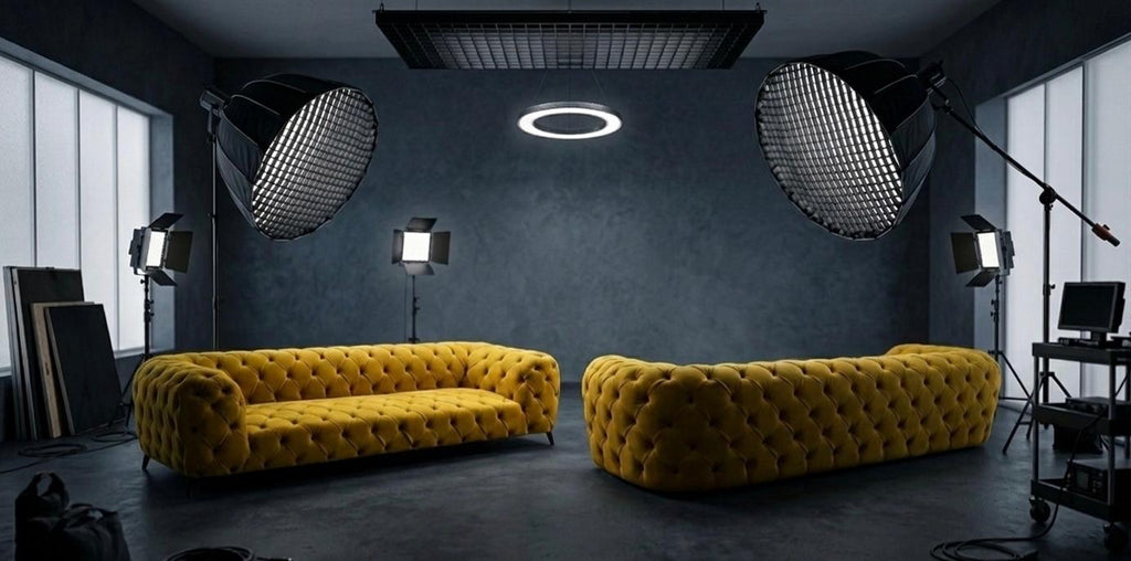 Divano Lineare BOUGANVILLE – Capitonné in Pelle o Tessuto